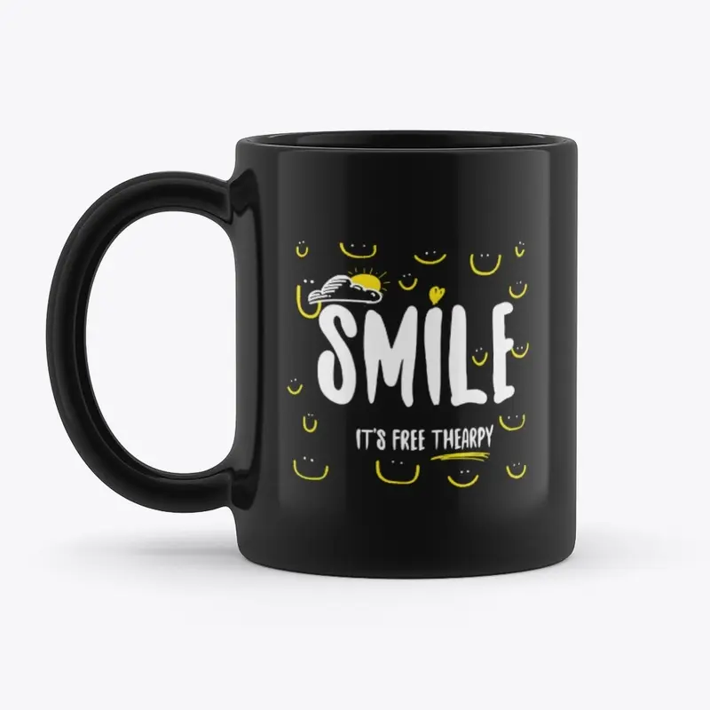 Smile, It's Free Therapy Mug